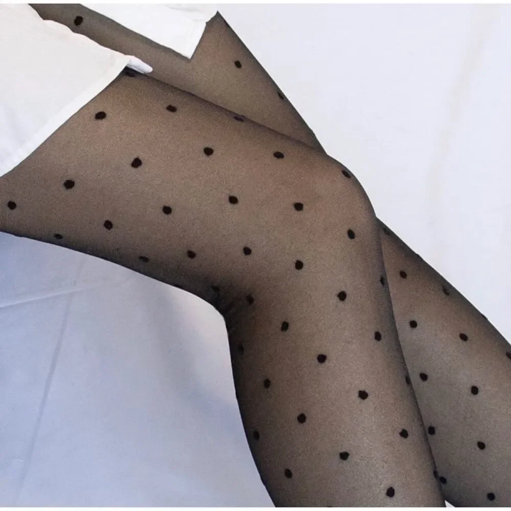 Polka dot pantyhose tights stockings